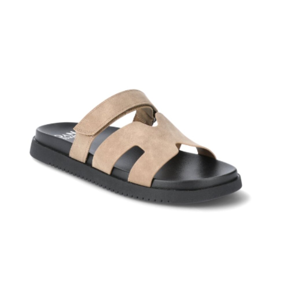 Women’s Taupe Suede Slide Sandals